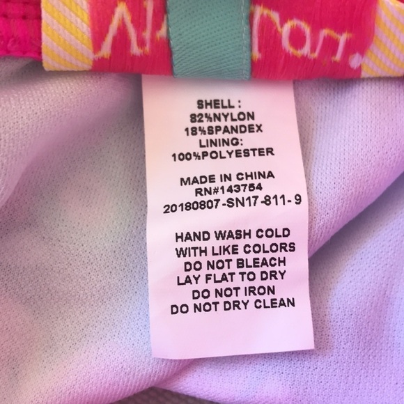 Viv & Lou Floral Ruffle Bikini Swimsuit Pom Pom Trim Small - Picture 11 of 15